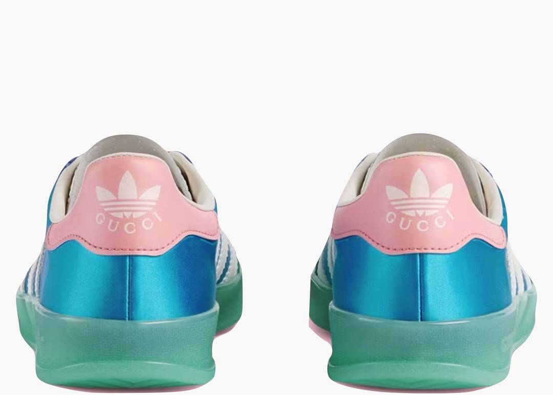 GG x Adidas Gazelle Hellblau Seide