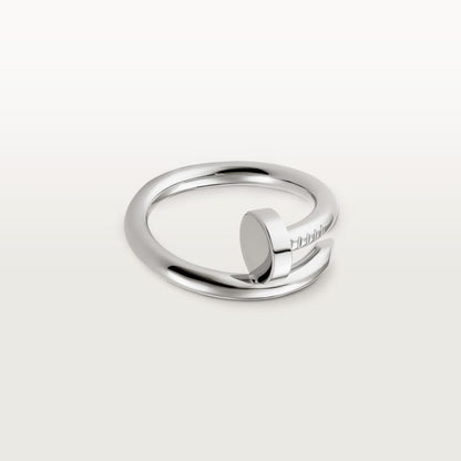 Juste un Clou ring, classic model in white gold