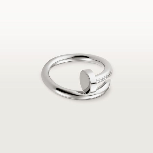 Juste un Clou ring, classic model in white gold