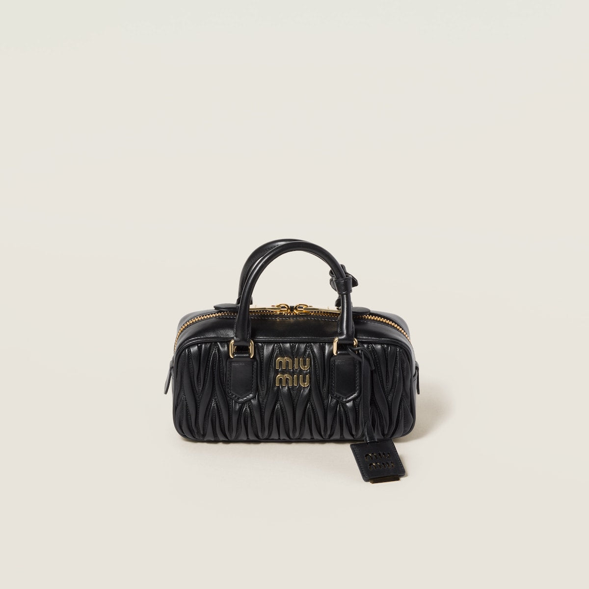 Arcadie Tasche regulär aus matelassiertem Nappaleder in Schwarz