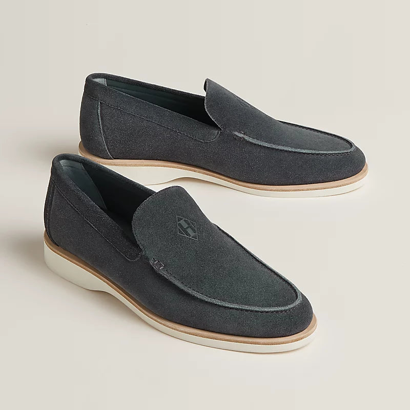 Low Loafer Dunkelgrau Wildleder