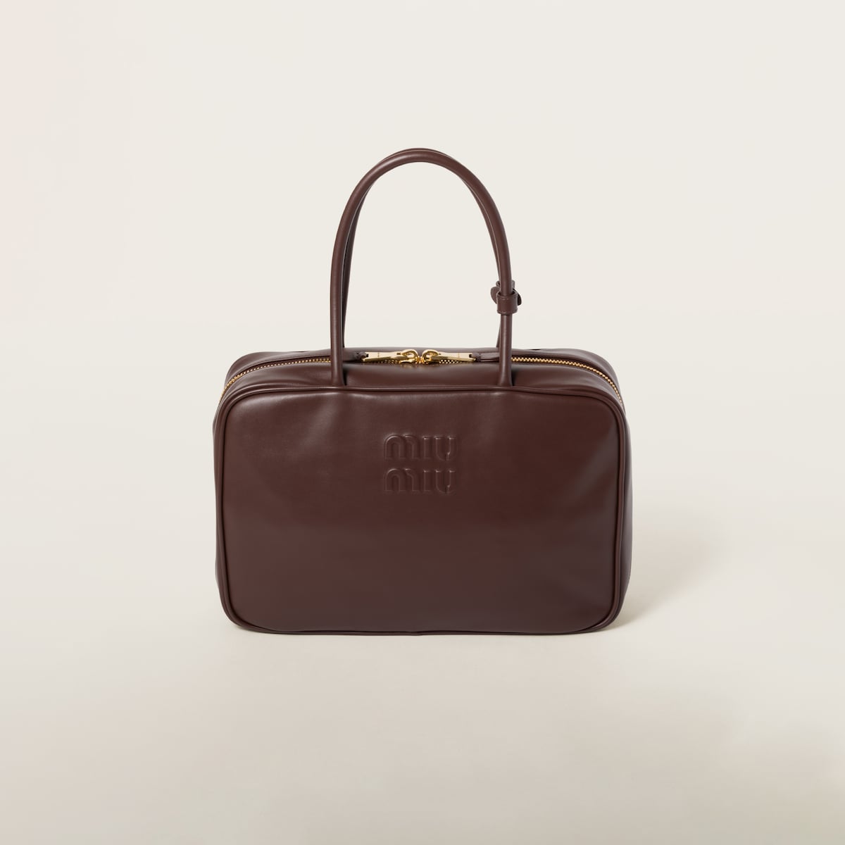 Beau Tasche groß aus Leder in Braun