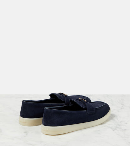 Saint Tropez Loafers in Blue Suede