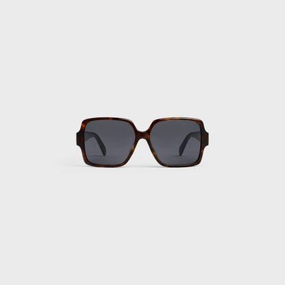 Triomphe 16 Sonnenbrille aus Acetat in Rot-Havanna für Damen