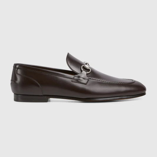 Men's GG Jordaan moccasin in dark brown
