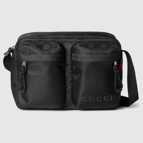 Gucci Nexus small nylon black shoulder bag