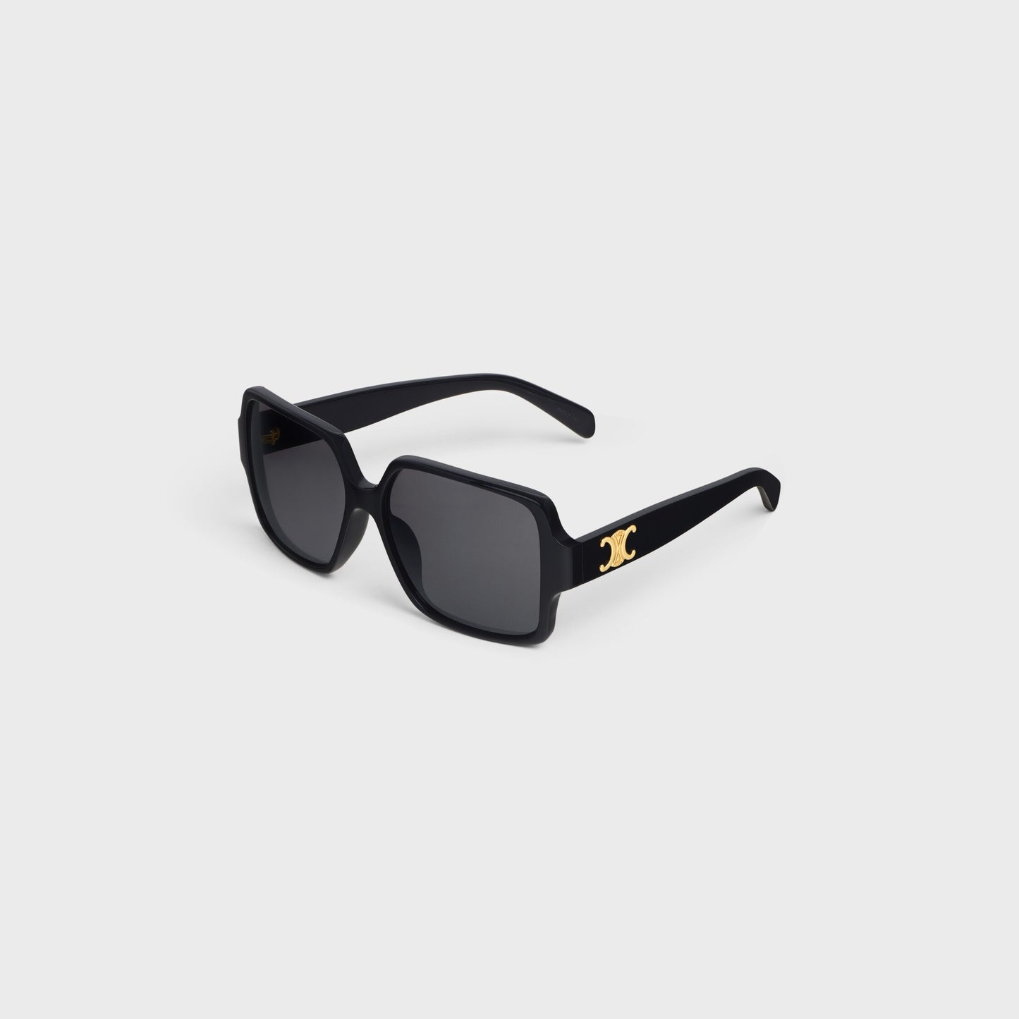 Triomphe 16 Sonnenbrille aus schwarzem Acetat für Damen