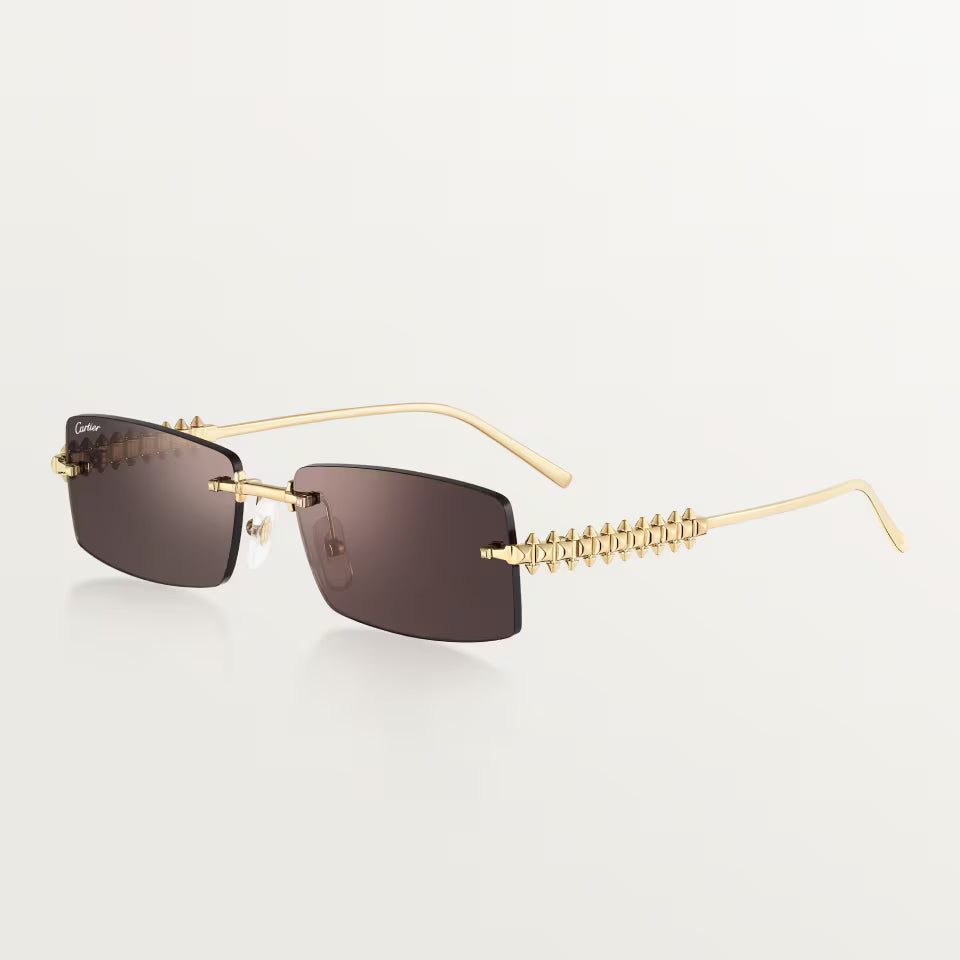 Rechteckige Clash de CT Sonnenbrille mit schwarzen Gläsern