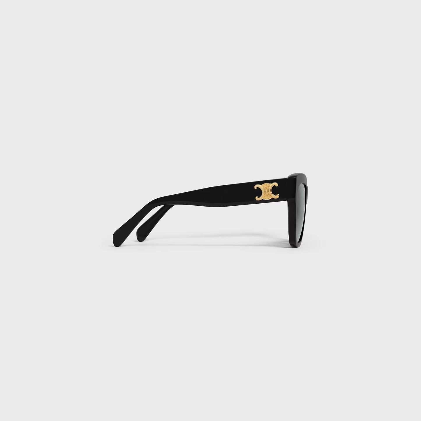 Triomphe 09 Sonnenbrille aus schwarzem Acetat für Damen