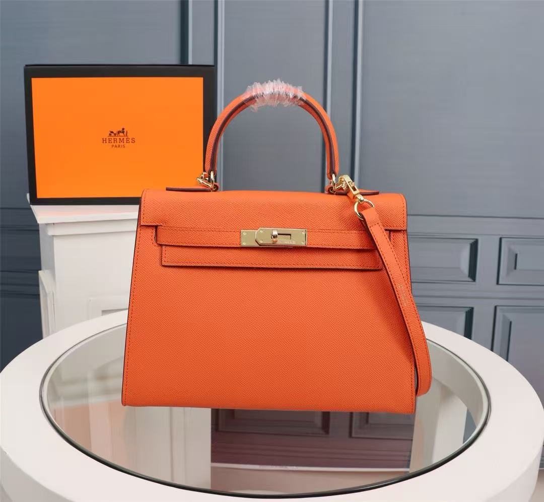 Kelly 25 Orange H Epsom
