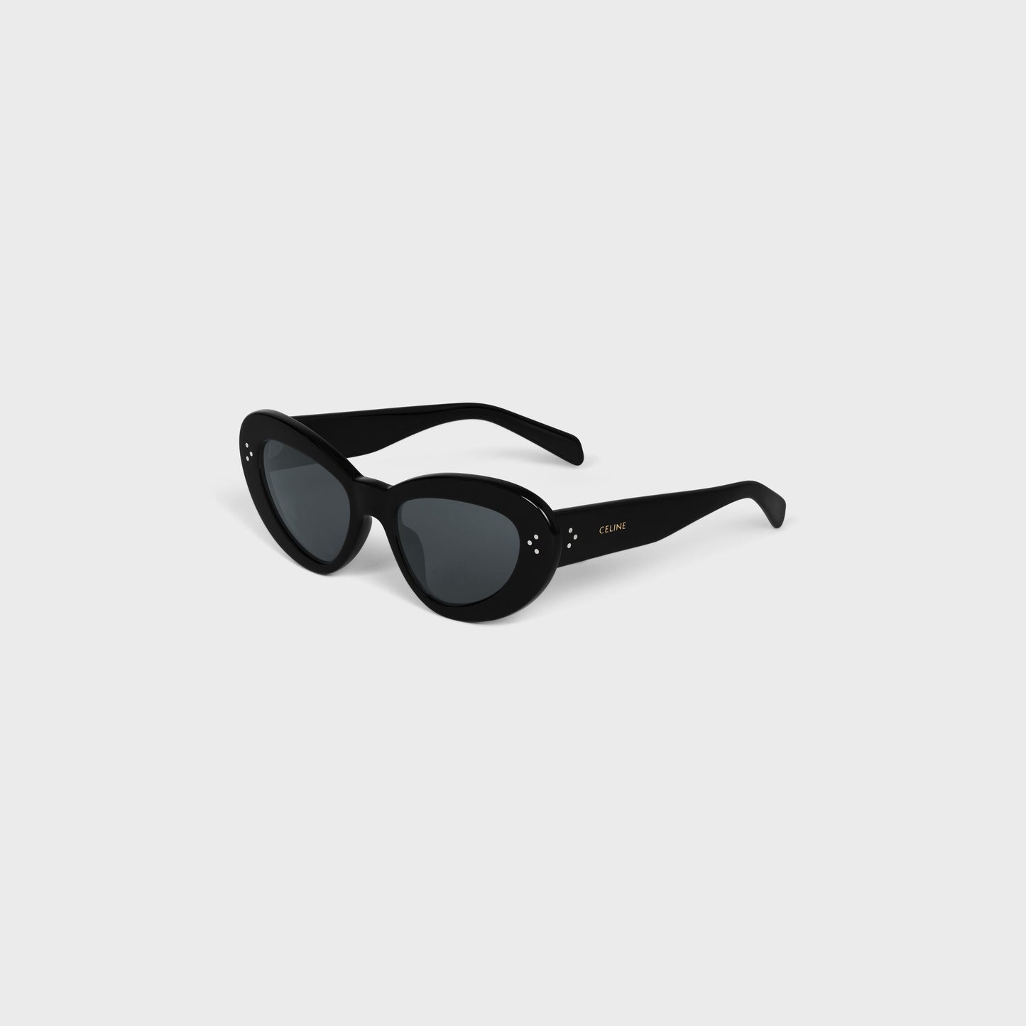 Schmetterlings-S320 Sonnenbrille aus schwarzem Acetat für Damen