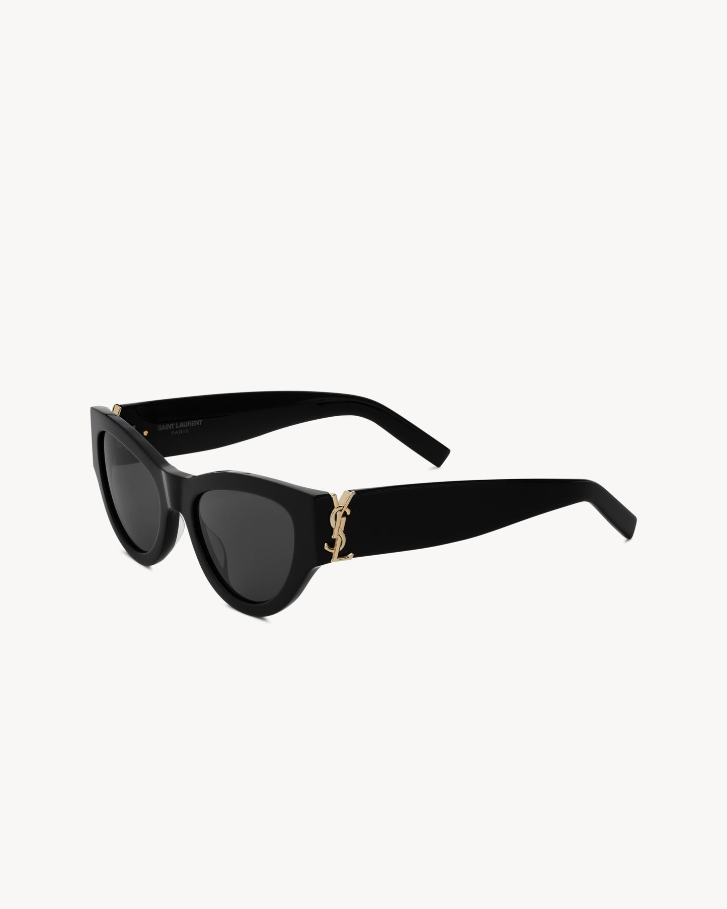Sonnenbrille mit dicker Fassung aus schwarzem Acetat für Damen