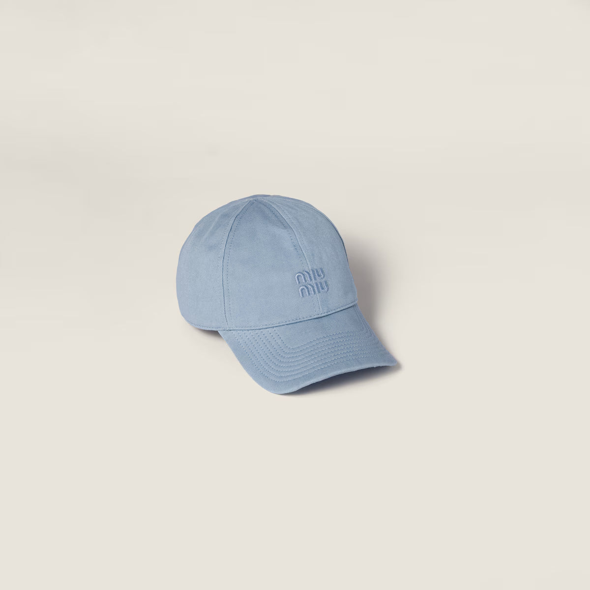 Baseballkappe aus Drill Astralblau