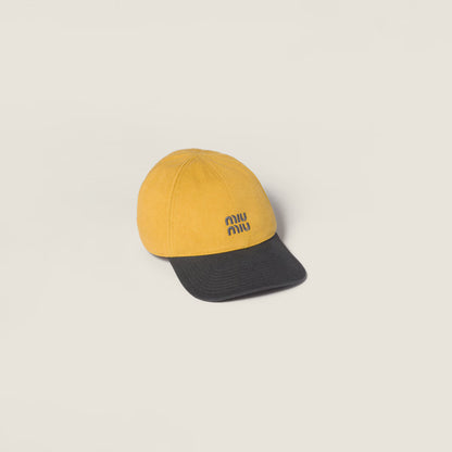 Baseballkappe aus Drillich Topas/Anthrazit