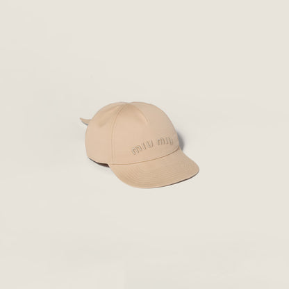 Baseballkappe aus Popeline Sandbeige