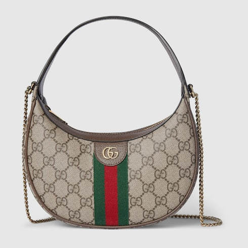 Ophidia Clutch Supreme Canvas Beige and Ebony