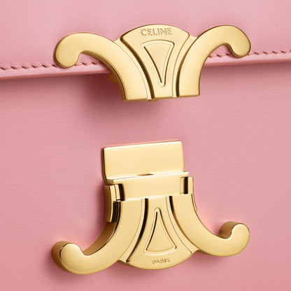 Teen Triomphe Tasche aus glänzendem Kalbsleder in Rosa