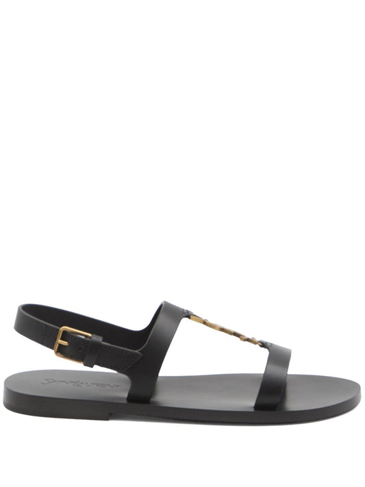 Cassandre slingback sandals with buckle in black leather