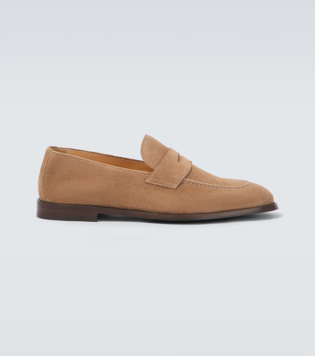 Loafer aus Wildleder Beige