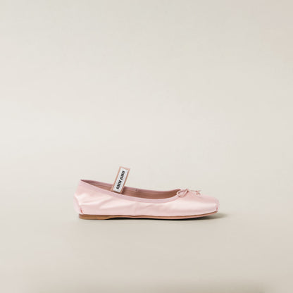 Ballerinas aus Satin Orchideenrosa