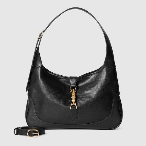 GG Jackie 1961 medium shoulder bag in black leather