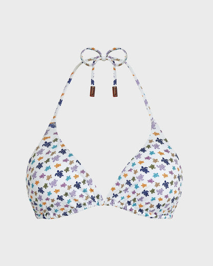 Damen-Triangel-Bikini-Set Micro Ronde des Tortues Weiß