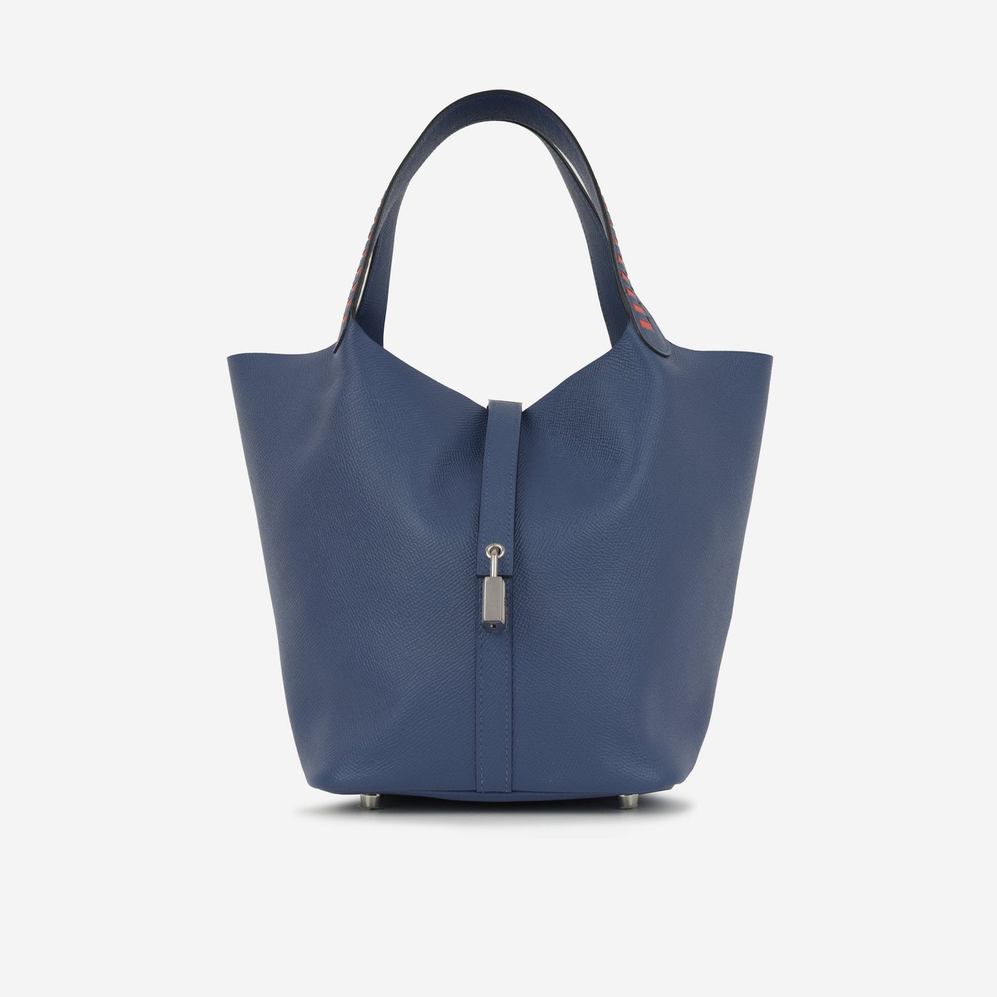 Picotin 22 Leather Weave – Ink Blue/Black/Brick Epsom