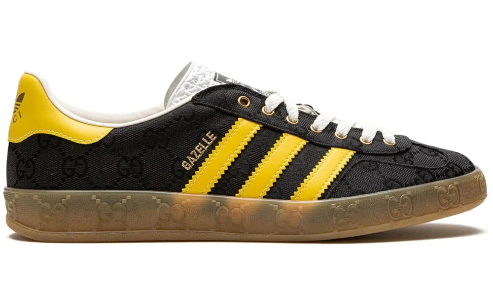 GG x Adidas Gazelle „Schwarz GG Monogram“