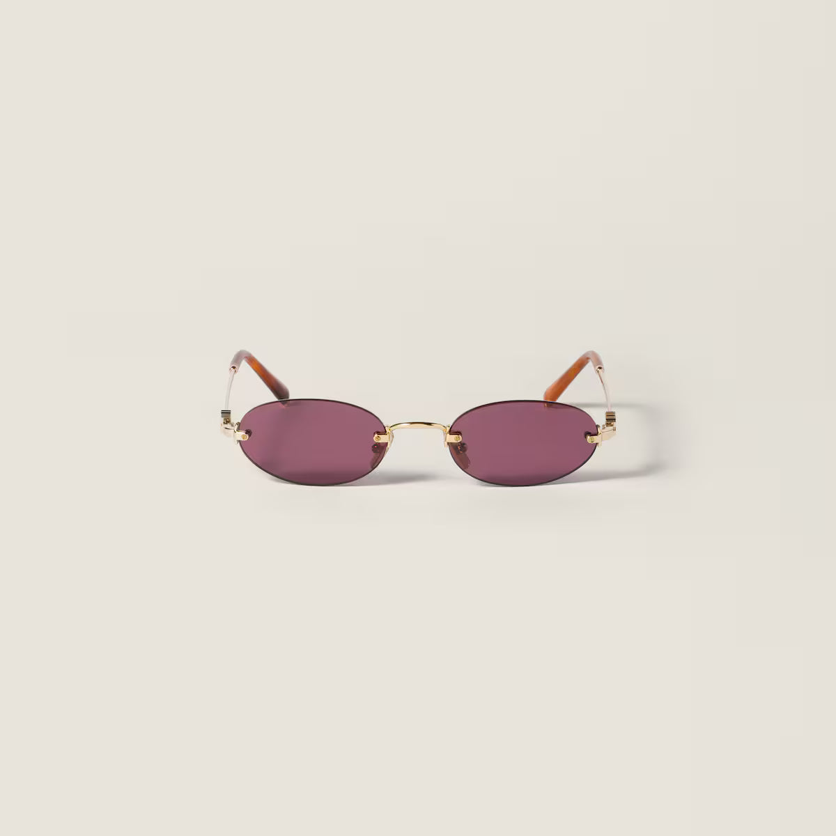 Sonnenbrille mit ovale Gläser Rubin