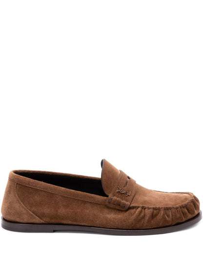 Loafer aus braunem Wildleder