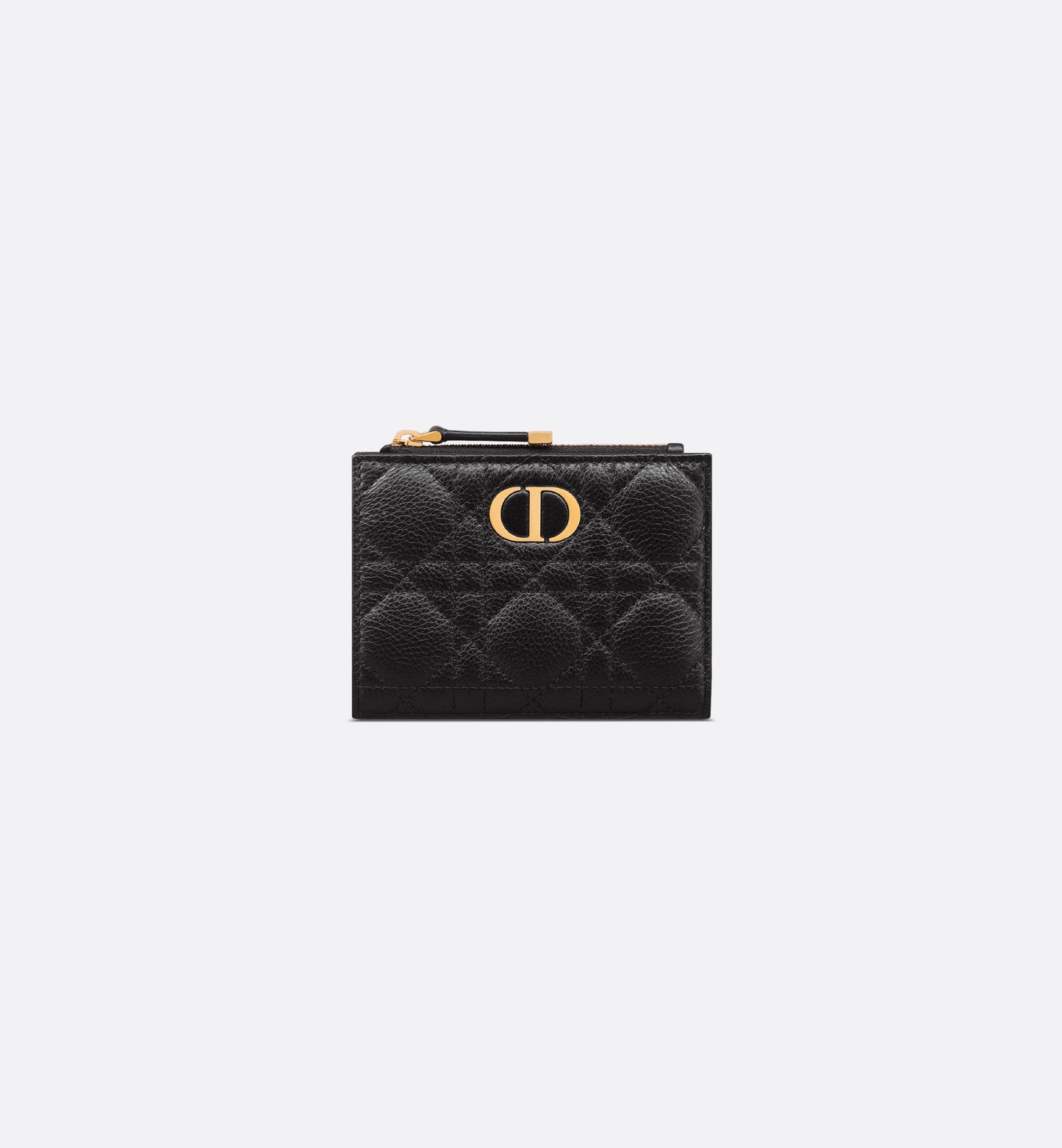 Caro Dahlia Wallet Soft Cannage Calfskin Black