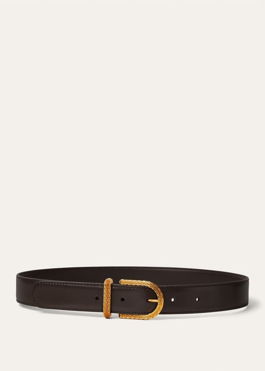 Belt Inlay Pecora Nera/Sun Gold Women