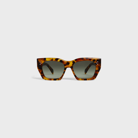 Cat-Eye S342 Sonnenbrille aus Acetat in Havanna Leopard für Damen