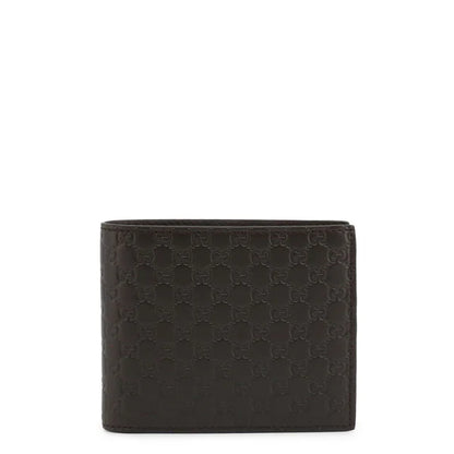 GG Bifold-Geldbörse für Herren aus schwarzem Leder