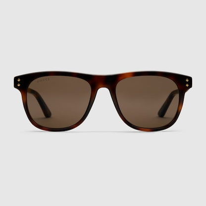 Quadratische Sonnenbrille Braun Herren