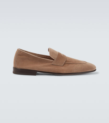 Penny Loafer aus Suede Beige