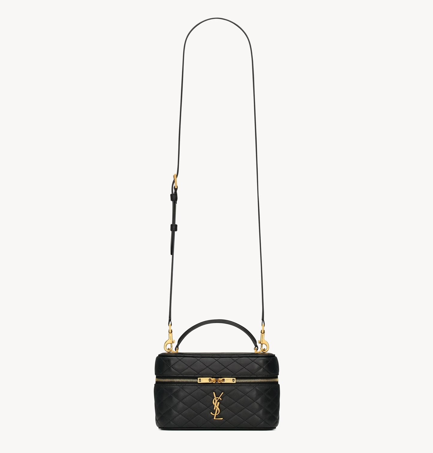 GABY Vanity bag in black leather