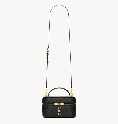 GABY Vanity bag in black leather