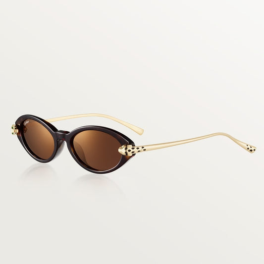Panthère de CT women's sunglasses in tortoiseshell-effect acetate