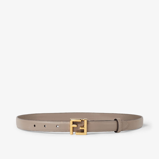 Women's leather belt in beige