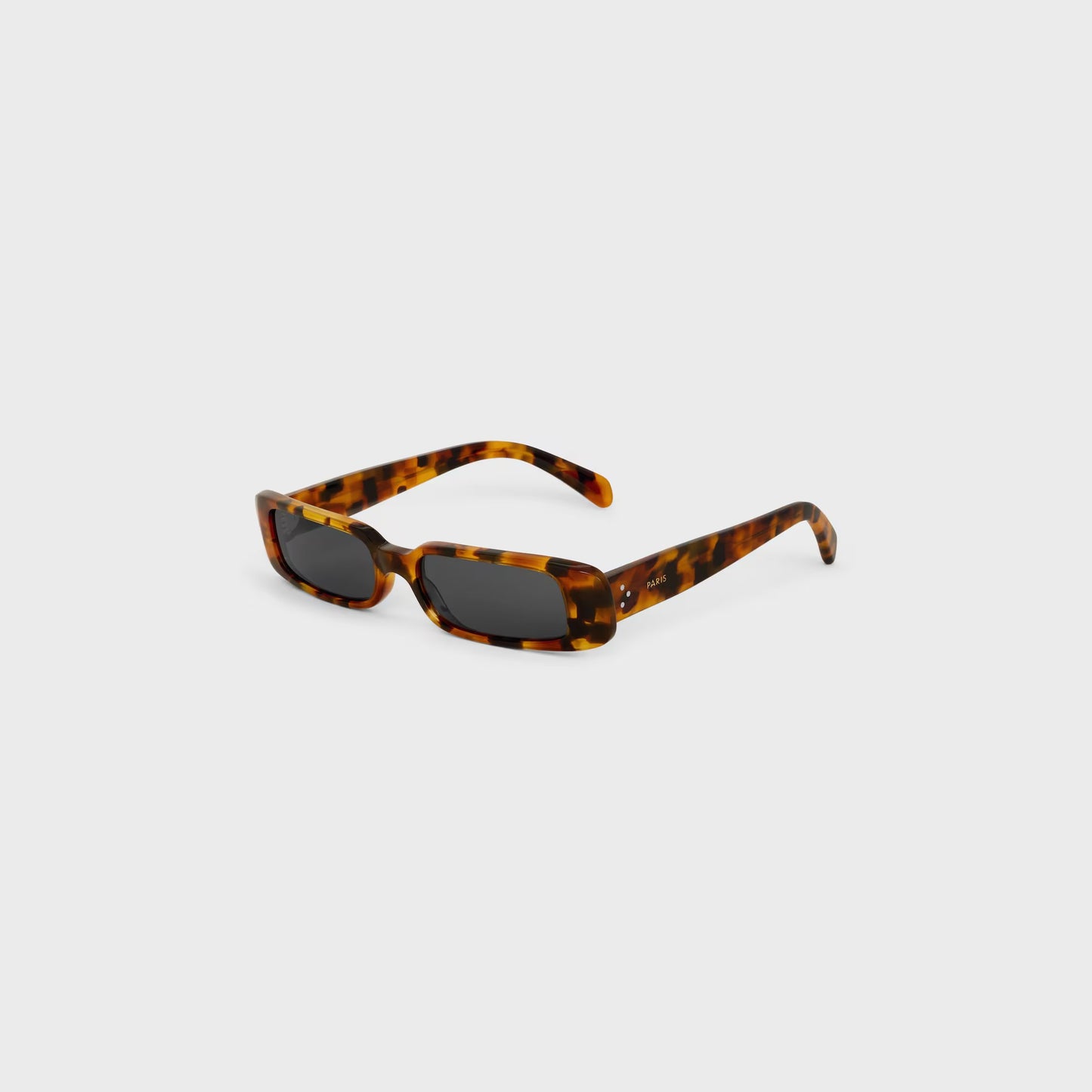 Rechteckige S343 Sonnenbrille aus Acetat in Havanna Leopard für Damen