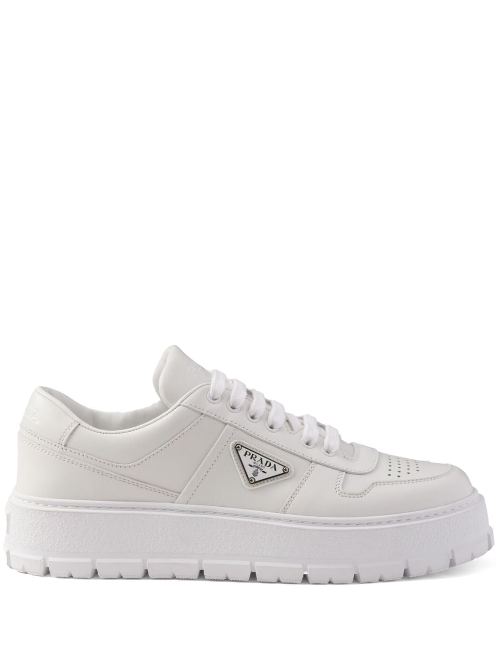 white leather shoes