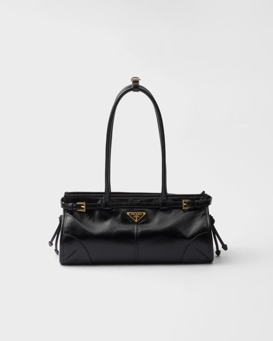 Bonnie Medium Leather Handbag Black