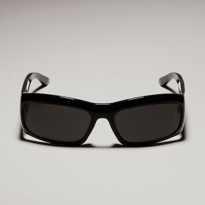 Rechteckige Sonnenbrille Schwarz Herren