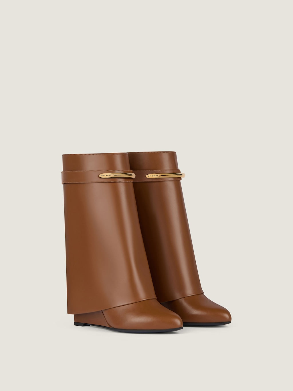 Stiefeletten Shark aus kastanienbraunem Leder