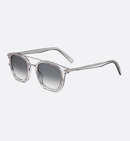 BlackSuit S14I Sunglasses Transparent Grey Square Bio-Acetate Men's