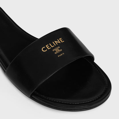 Coast casual mules in black lambskin