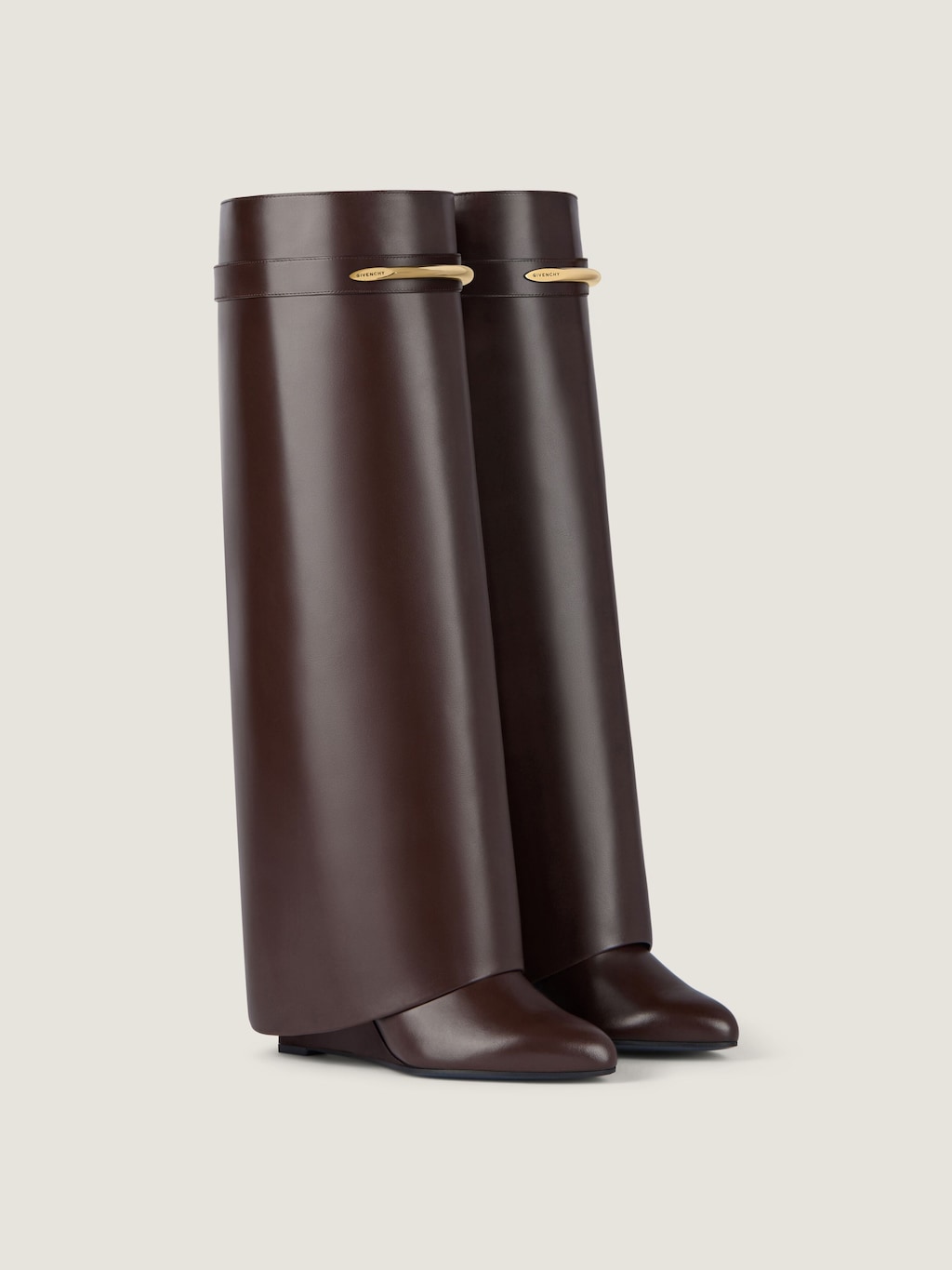 Stiefel Shark aus Leder in Ebenholzbraun