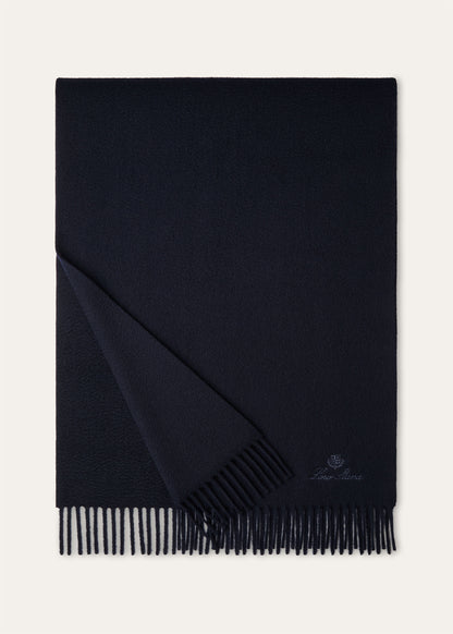 Extra Large Plain Scarf Navy Blue