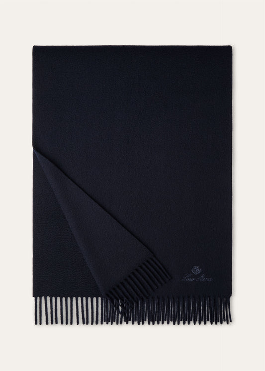 Extra Large Plain Scarf Navy Blue